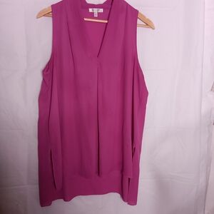 Spense Pink Relaxed Boxy Tunic Blouse